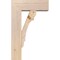 Ekena Millwork Olympic Block Smooth Bracket w/ Offset Brace, Douglas Fir, 7 1/2"W x 20"D x 32"H BKT0806X20X32OLY05SDF - alternate 3